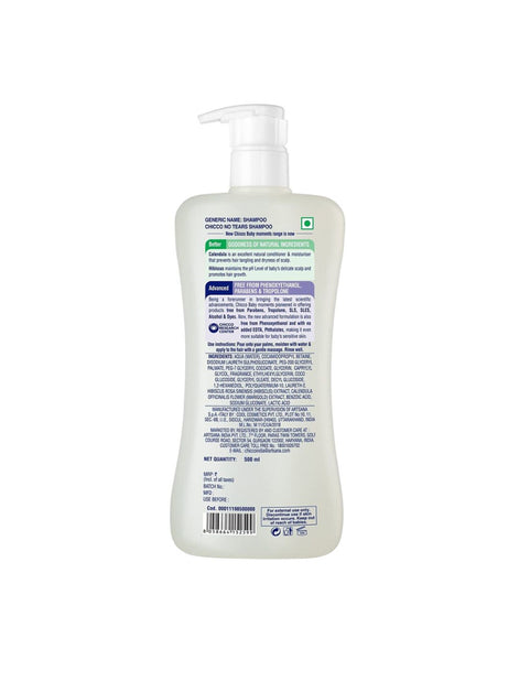 Chicco Baby Moments Shampoo for Tear-Free with Hibiscus & Calendula