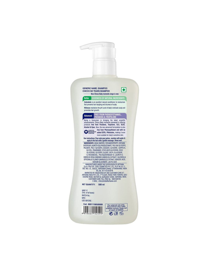 Chicco Baby Moments Shampoo for Tear-Free with Hibiscus & Calendula - image 2 of 9 - Baby Care
