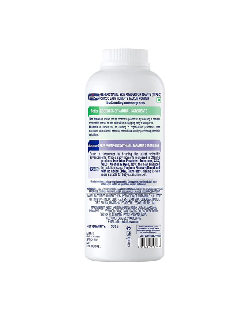 Chicco Baby Moments Talcum Powder Soothes & Moisturizes - image 2 of 9 - Baby Care