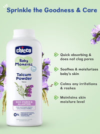 Chicco Baby Moments Talcum Powder Soothes & Moisturizes - image 3 of 9 - Baby Care