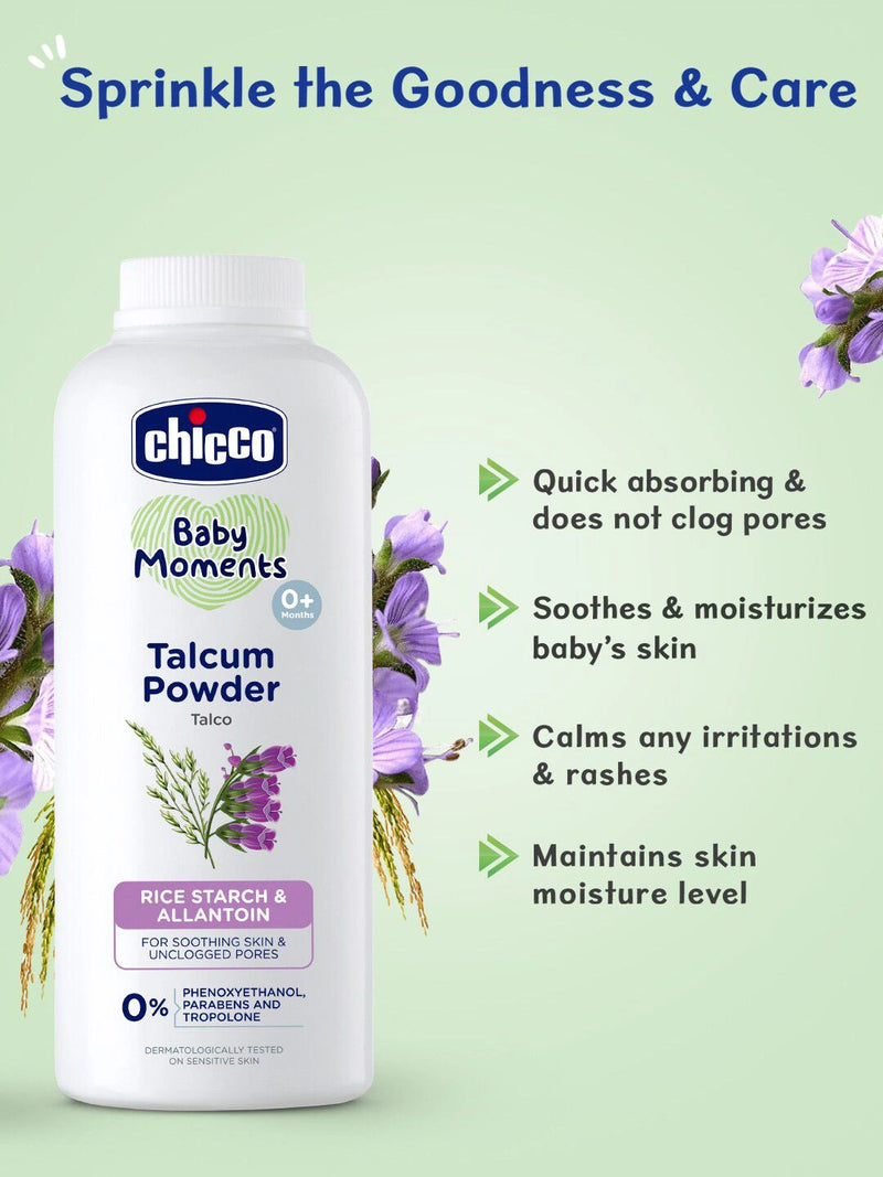 Chicco Baby Talcum Powder — Gentle Soothe for Baby Skin