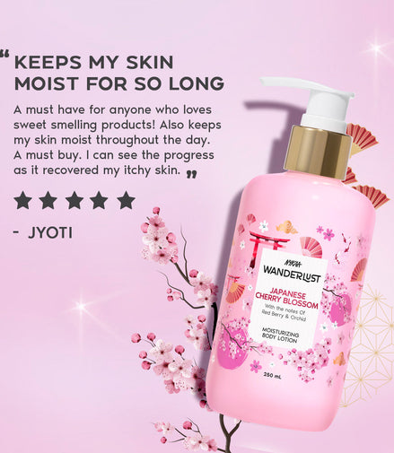 Nykaa Wanderlust Body Lotion - Japanese Cherry Blossom
