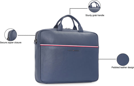 Tommy Hilfiger Navy Rothenburg Laptop Bag