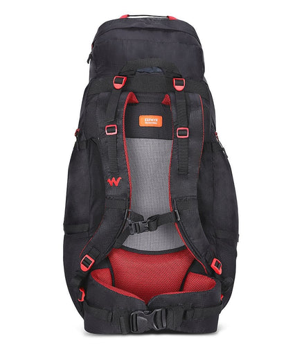 Wildcraft Trailblazer Pro 55 L trekking rucksack in Black - side view