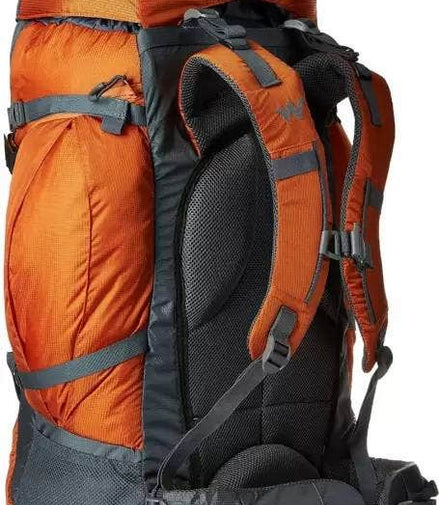 Wildcraft Alpinist Plus rucksack in Orange - side view