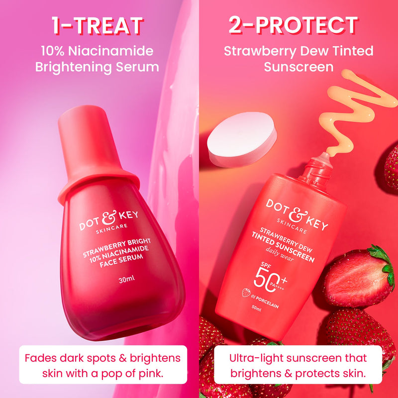 Dot & Key Strawberry + Niacinamide Bright Skin Duo how to use