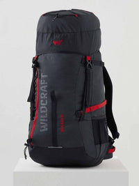 Wildcraft Rock & Ice 50 L rucksack in Black - side view