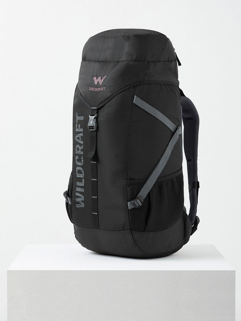 Wildcraft Flip Ruck 1 45 L rucksack in Black Grey - side view