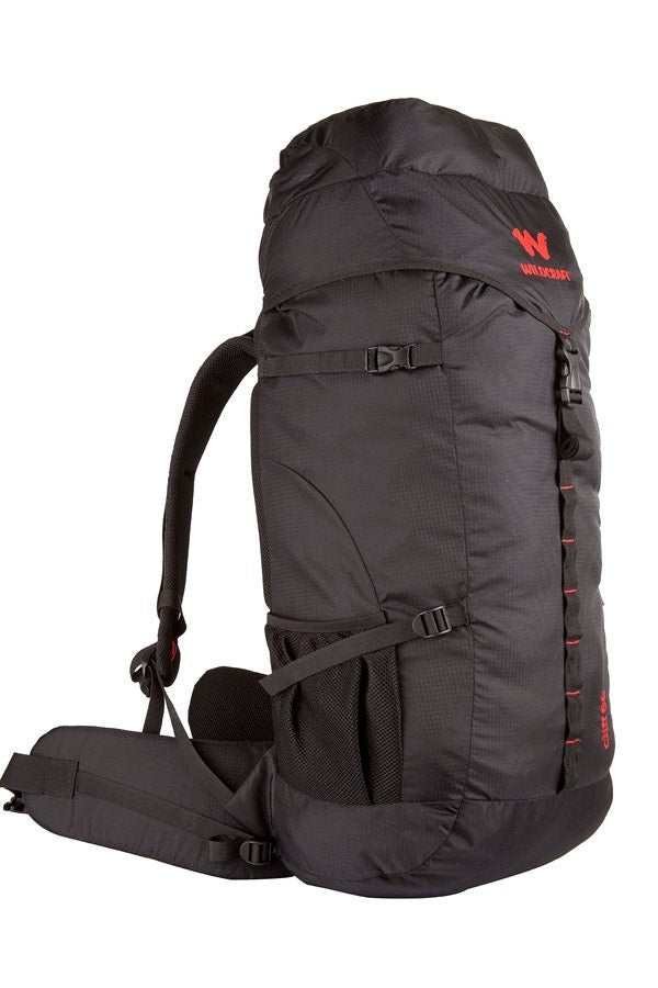 Wildcraft Cliff 60 L rucksack in Black - side view