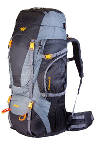 Wildcraft Trailblazer 60 L trekking rucksack in Black - side view