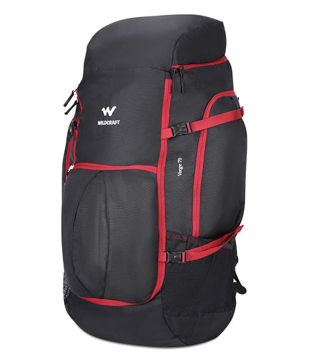 Wildcraft Verge 70 L rucksack in Black - side view