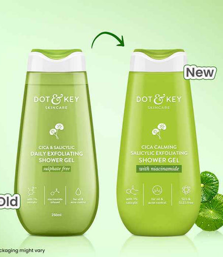 Dot & Key Cica + 1% Salicylic Acid Exfoliating Shower Gel