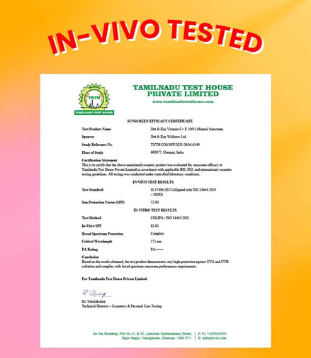 Dot & Key Vitamin C + E 100% Mineral Sunscreen IN-VIVO tested SPF 50+, PA++++