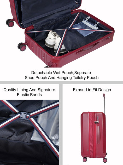 Tommy Hilfiger Arbor Textured Hard-Sided Trolley Bag