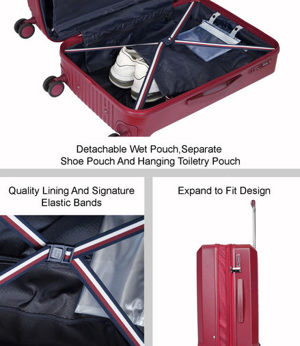 Tommy Hilfiger Arbor Textured Hard-Sided Trolley Bag - image 2 of 7