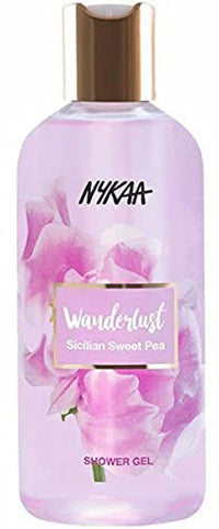 Nykaa Wanderlust Shower Gel — front view