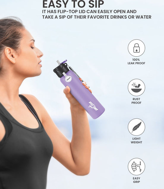 Milton Purple SipStar Stainless Steel Water Bottle