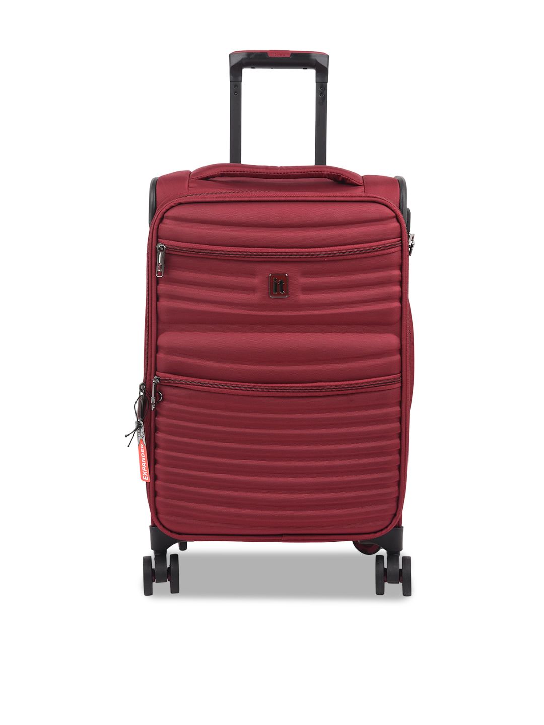 IT Luggage Precursor Dark Red Trolley Bag