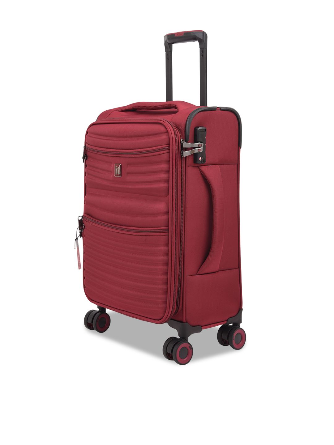 IT Luggage Precursor Dark Red Trolley Bag