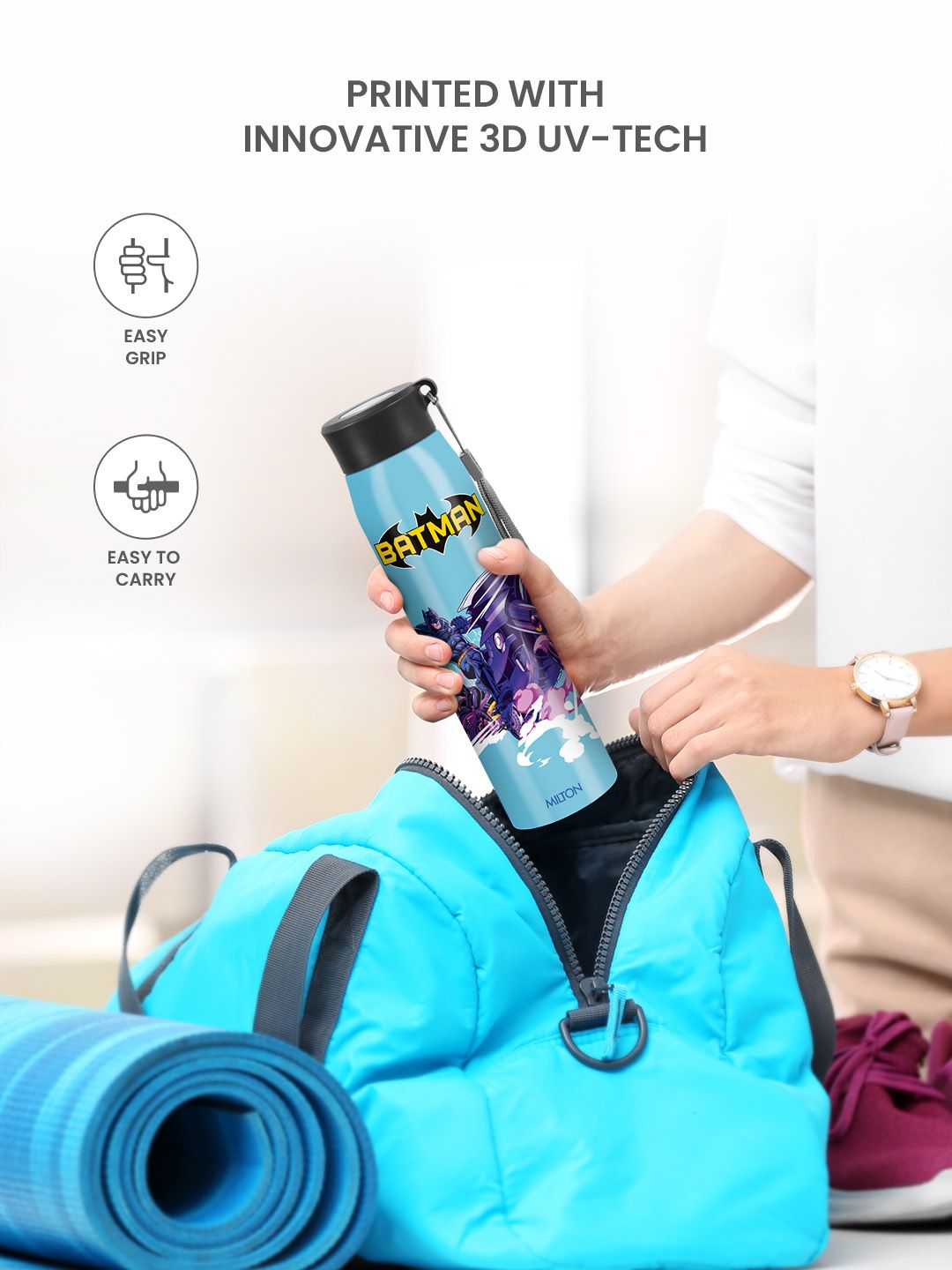 Milton Kids Handy 3D Design Looney Tunes Stainless Steel Water Bottle