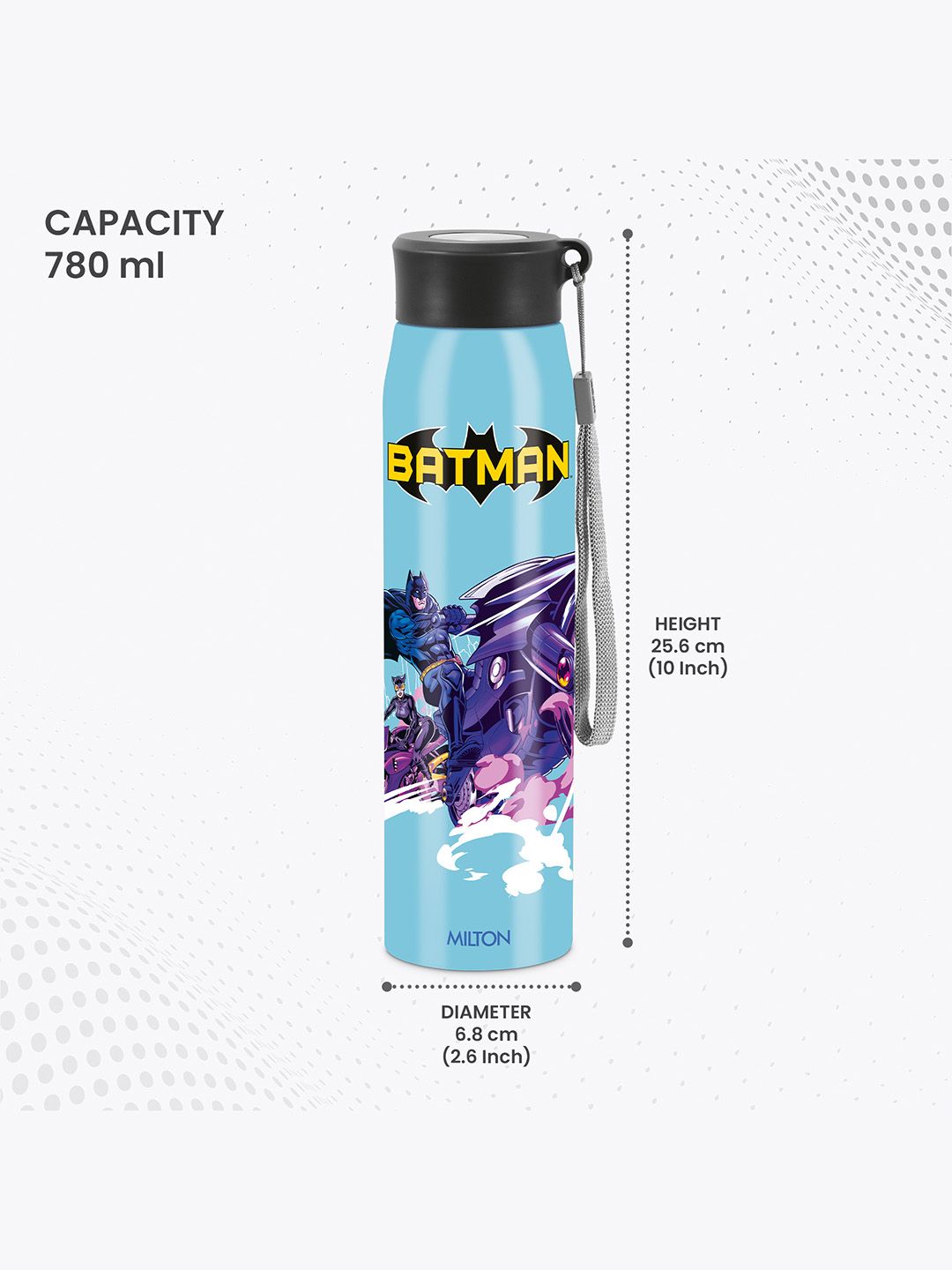 Milton Kids Handy 3D Design Looney Tunes Stainless Steel Water Bottle
