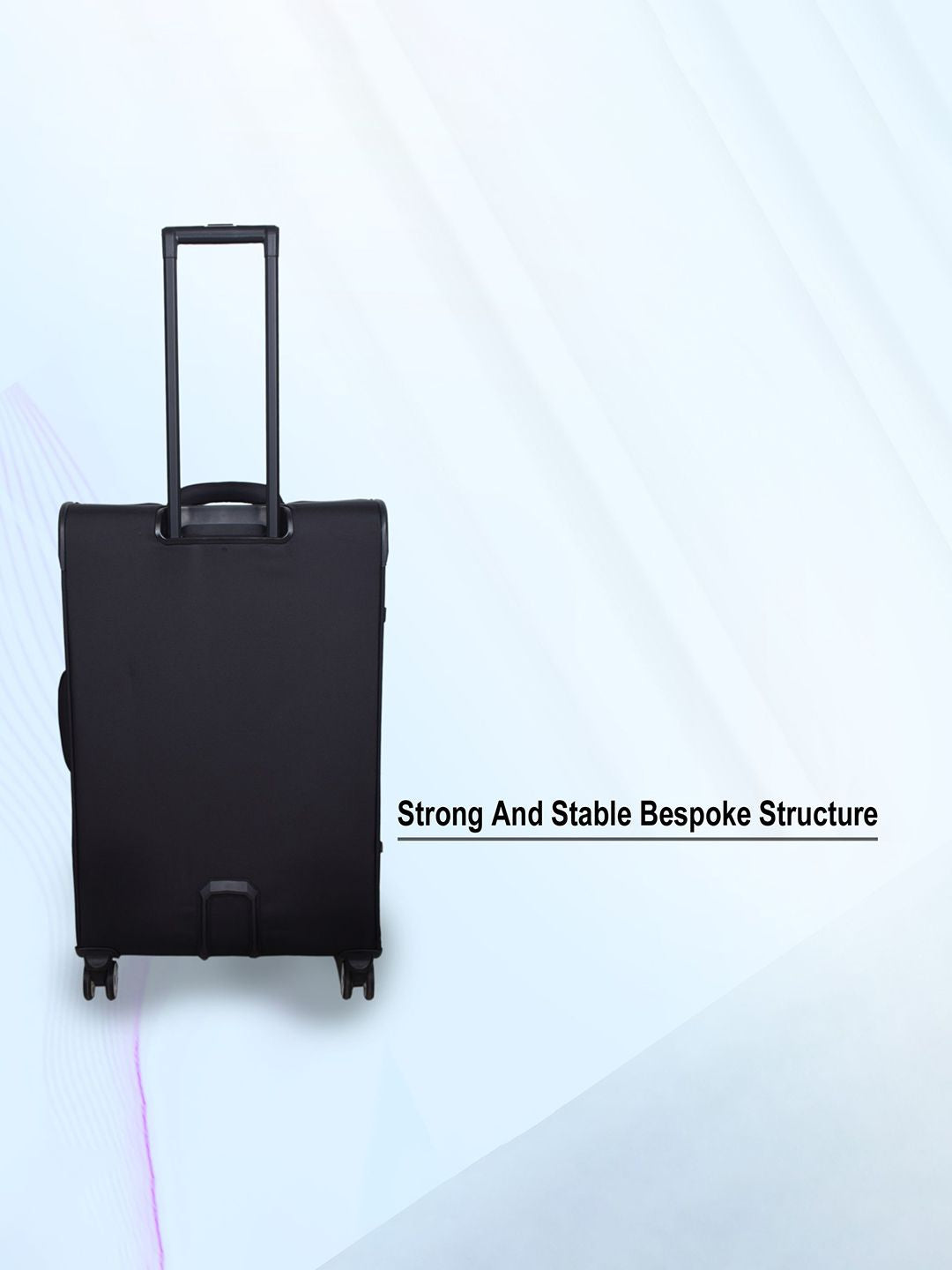 IT Luggage Reptilian Black Trolley Bag