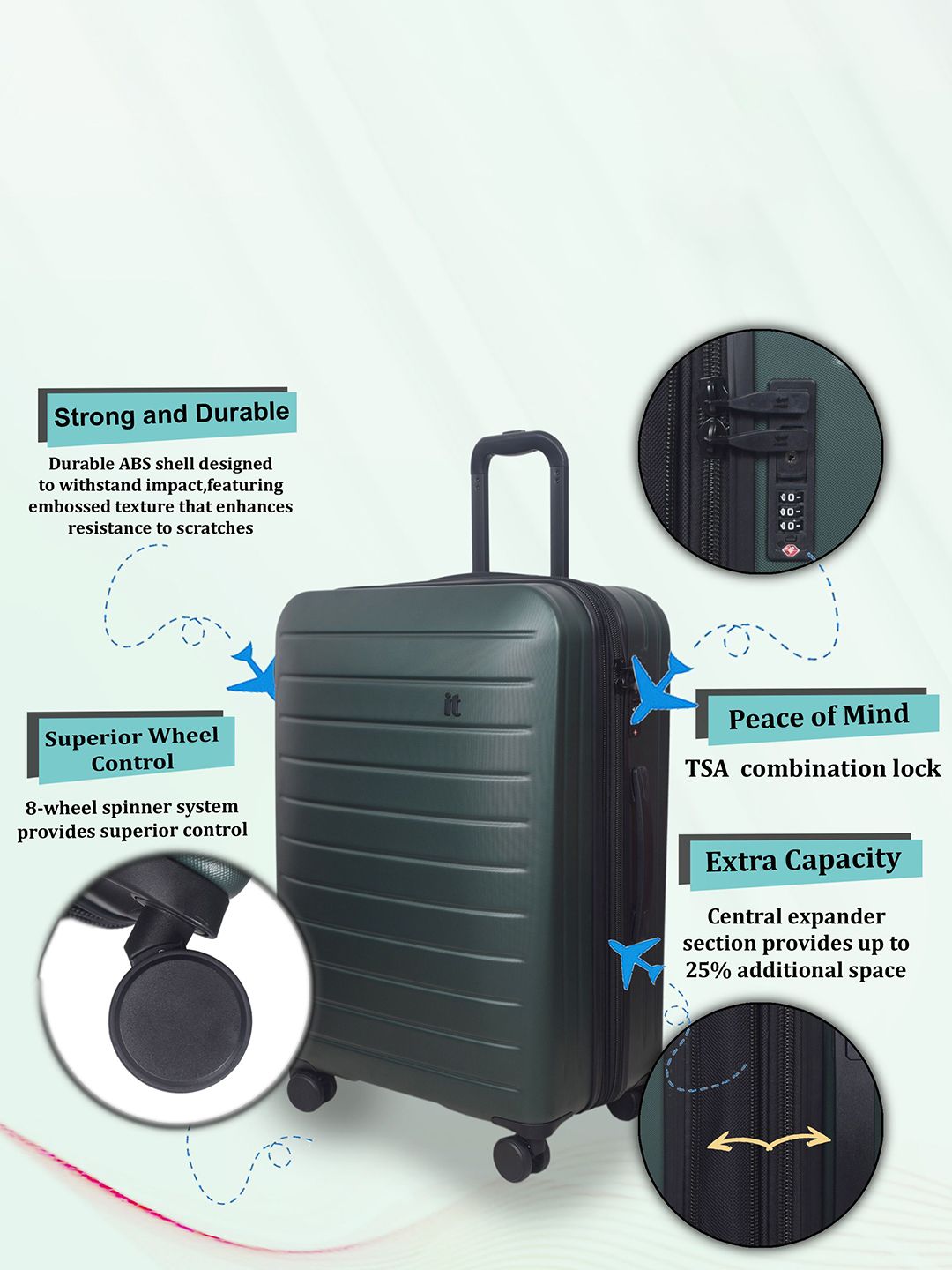 IT Luggage Legion Mountain View Trolley Bag