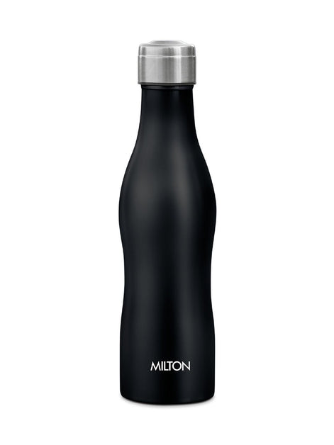 Milton Black Campa 800 Single Wall Stainless Steel Water Bottle