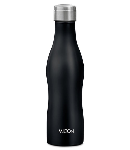 Milton Black Campa 800 Single Wall Stainless Steel Water Bottle