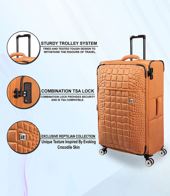 IT Luggage Reptilian Sundial Trolley Bag