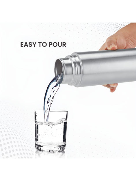 Milton Silver Glide Stainless Steel Water Bottle - 1000ml