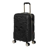 IT Luggage Skulls II Expandable Hard Trolley — Black with Gold 24