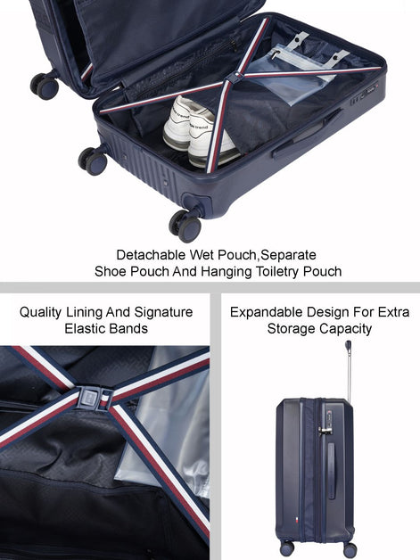 Tommy Hilfiger Arbor Textured Hard-Sided Trolley Bag