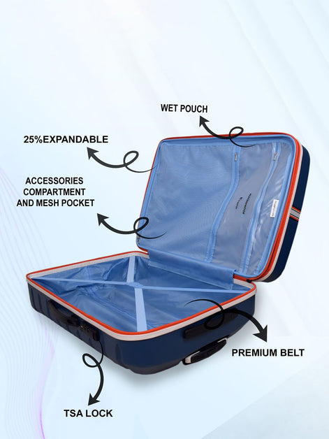 IT Luggage Intertide Blue Opal Trolley Bag