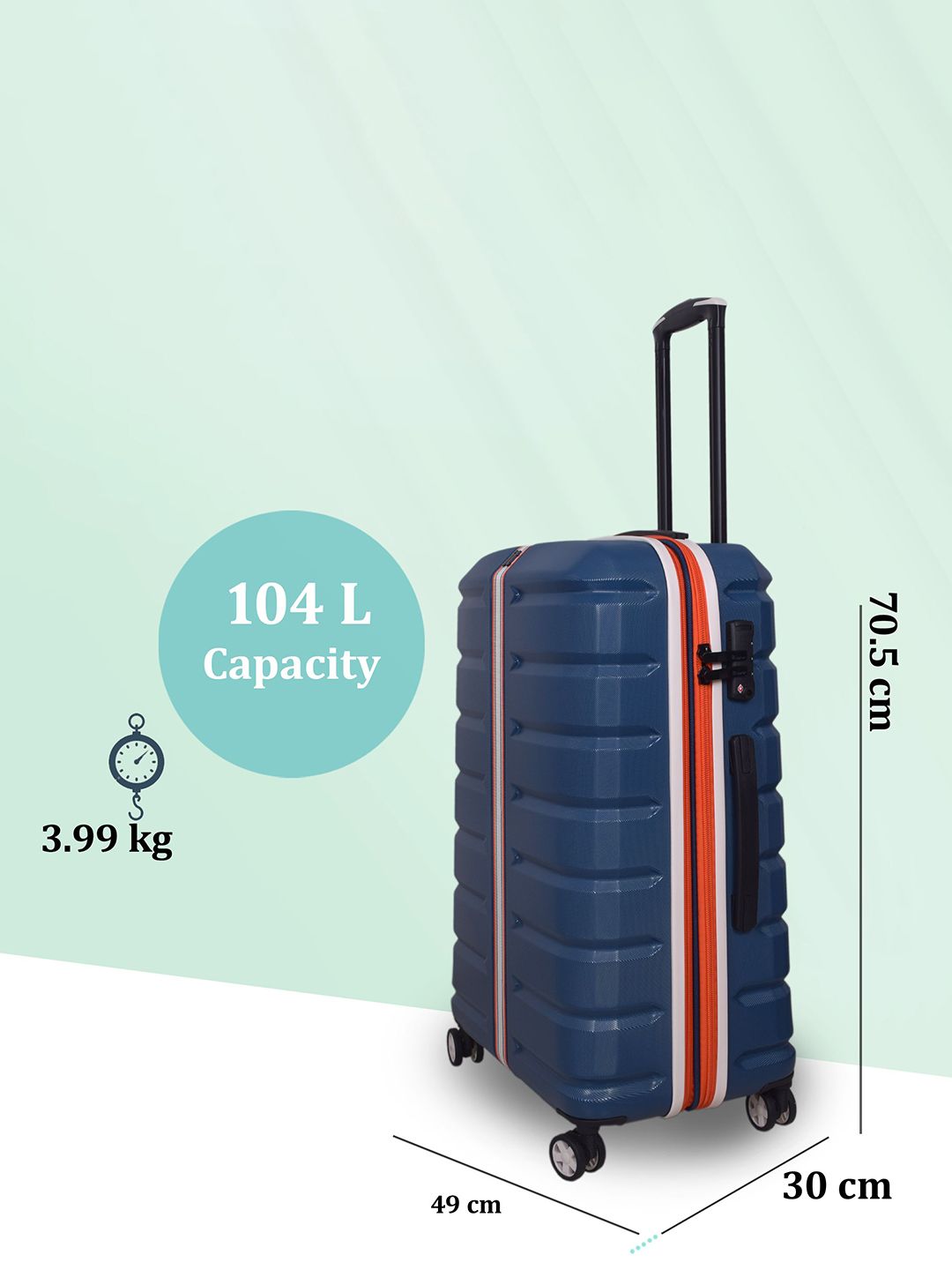IT Luggage Intertide Blue Opal Trolley Bag
