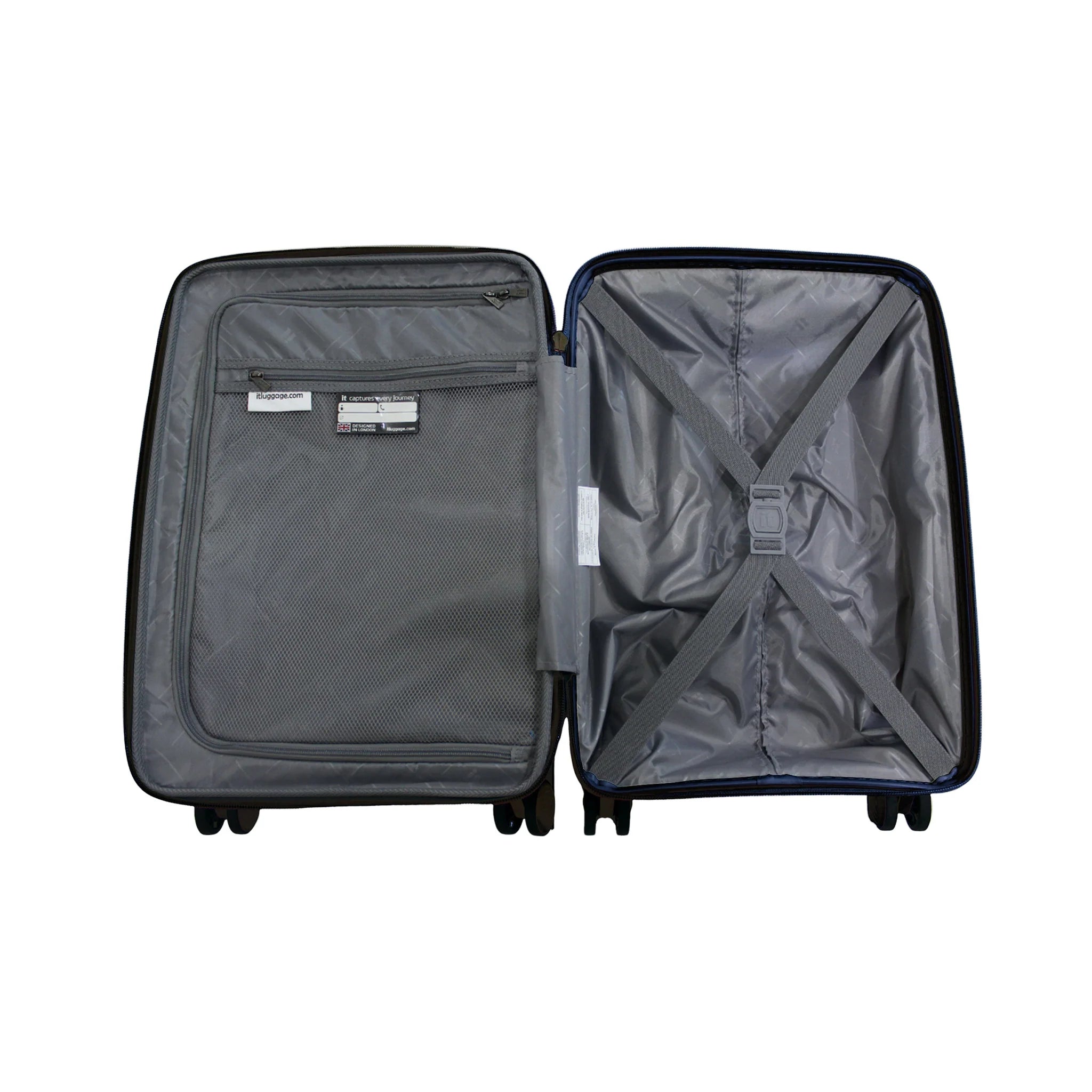 IT Luggage Spontaneous Blueberry Trolley Bag