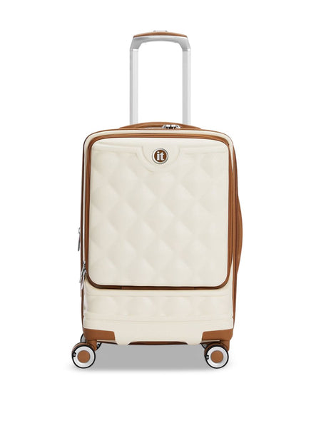 IT Luggage Indulging Cream Trolley Bag