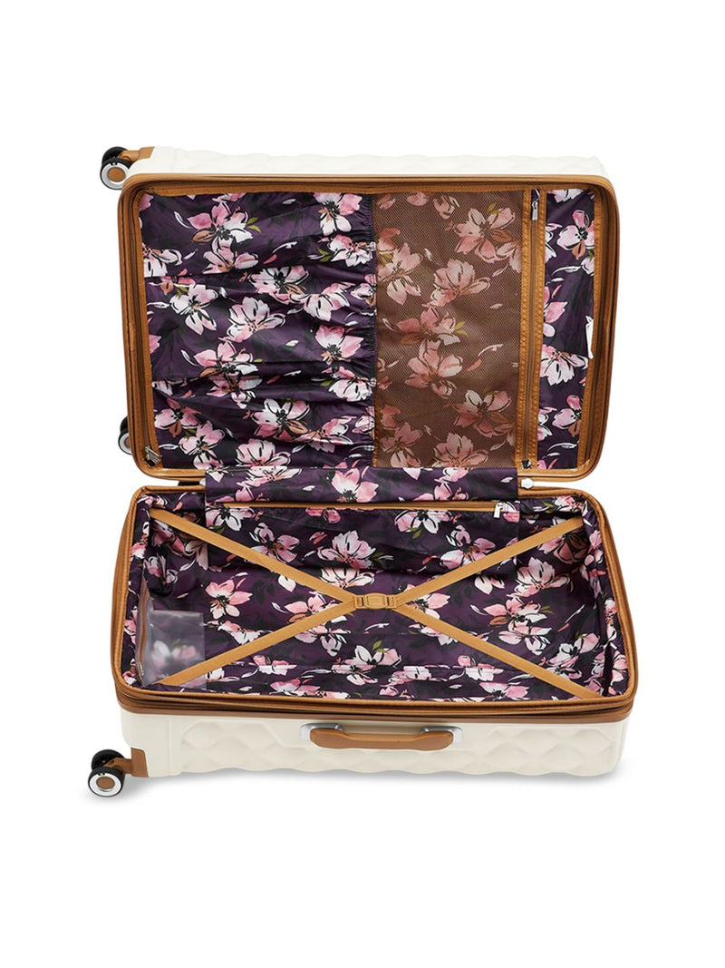 IT Luggage Indulging Cream Trolley — TSA combination lock detail
