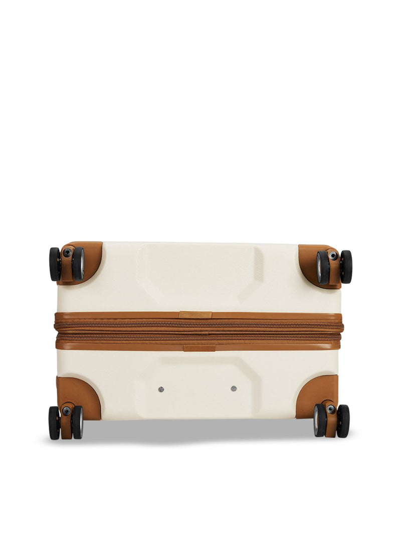 IT Luggage Indulging Cream Trolley — telescopic handle extended