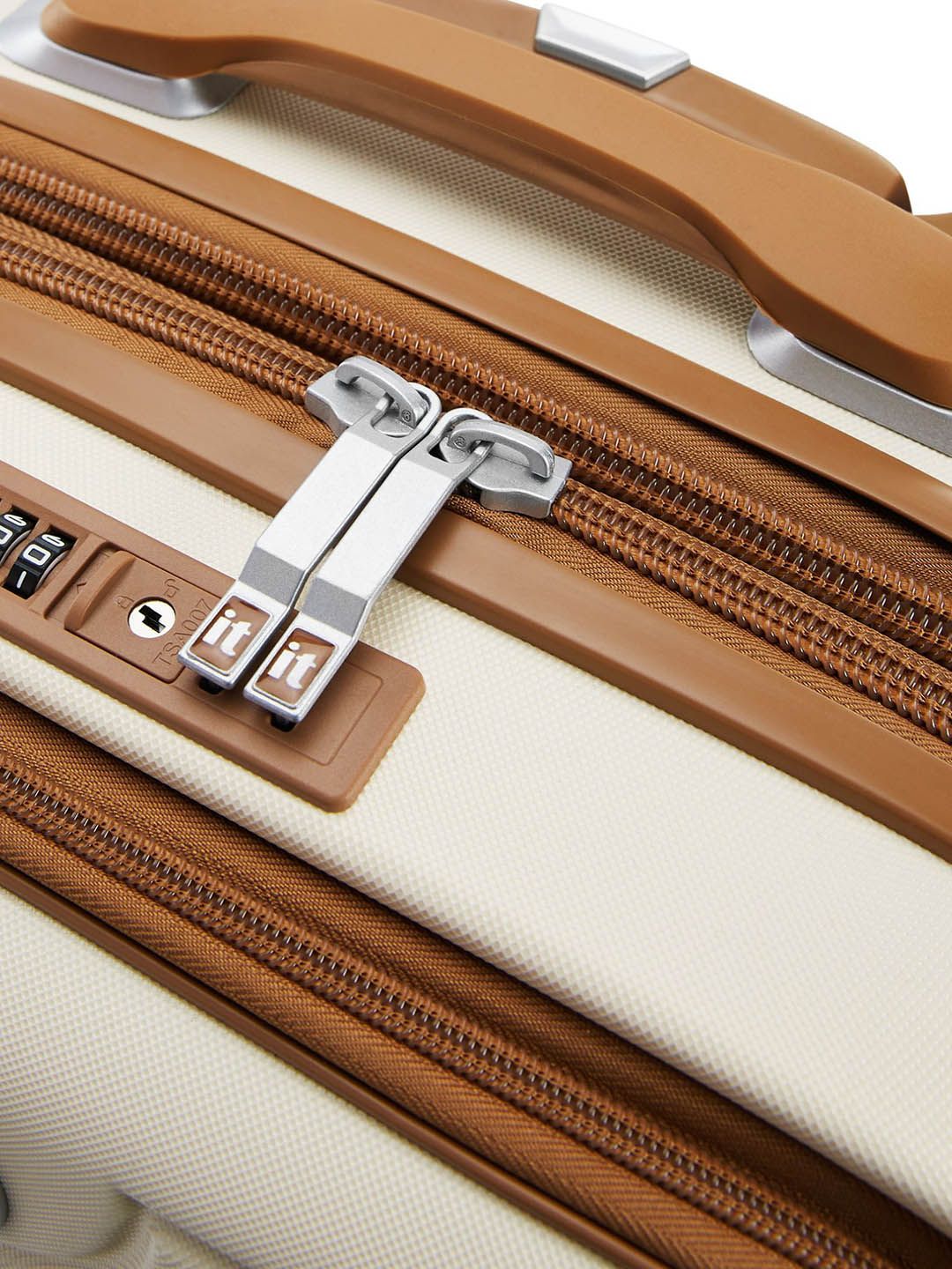 IT Luggage Indulging Cream Trolley Bag