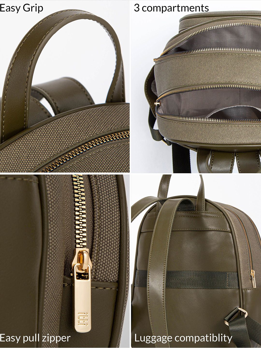 Itti Women Olivia Textured Backpack