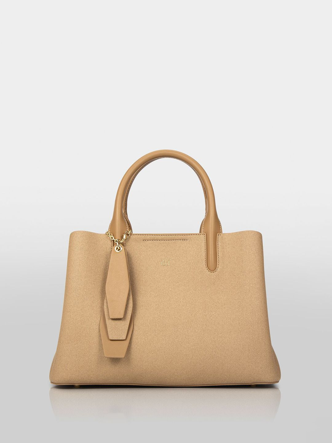 Itti Women Trapez Textured Structured Handheld Bag With Pouch