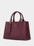 Itti Women Trapez Textured Structured Handheld Bag With Pouch