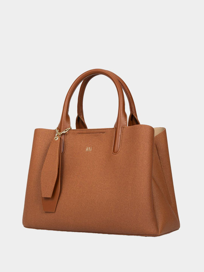 Itti Women Trapez Textured Structured Handheld Bag With Pouch ( Limited Edition )