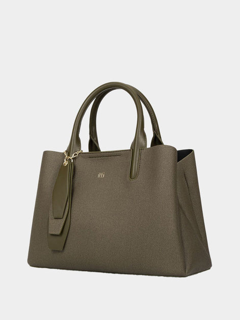 Itti Women Trapez Textured Structured Handheld Bag With Pouch ( Limited Edition )