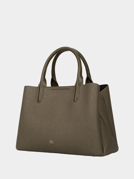 Itti Women Trapez Textured Structured Handheld Bag With Pouch ( Limited Edition )
