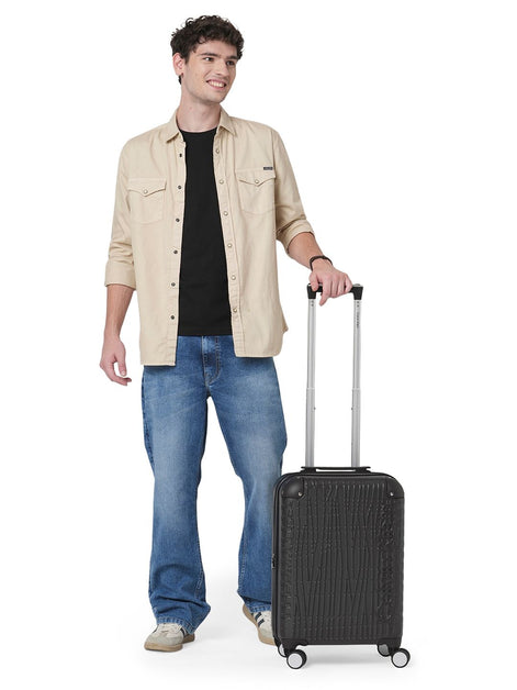 Calvin Klein Hyper Luxe Black Trolley Bag
