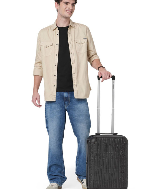 Calvin Klein Hyper Luxe Black Trolley Bag