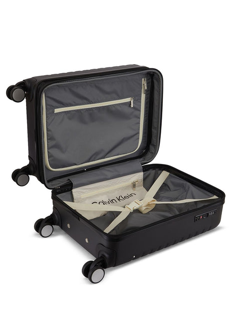 Calvin Klein Hyper Luxe Black Trolley Bag