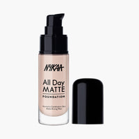 Nykaa All Day Matte Foundation — side view